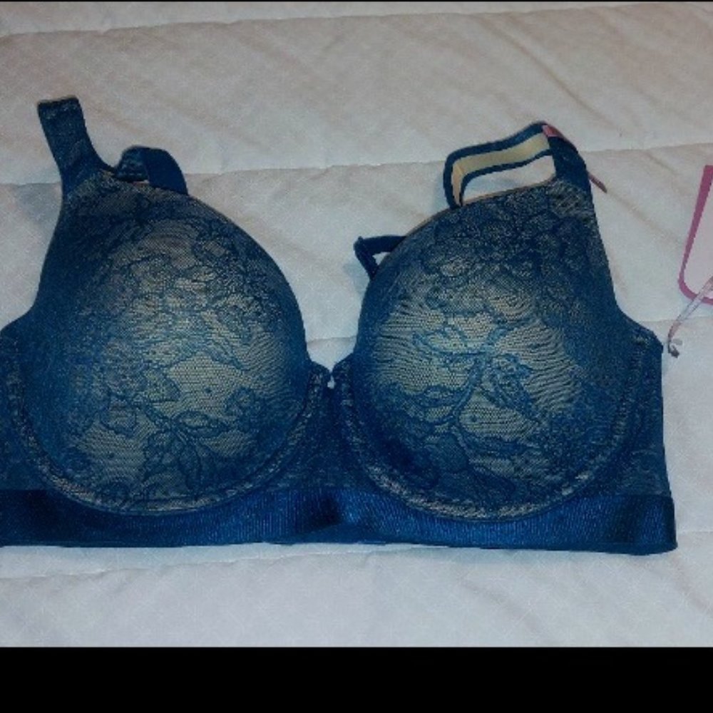 Ambrielle Bra PLUS SIZES NWT CORAL BALCONETTE LINED 46G